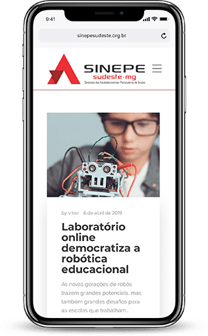 Site mobile do Sinepe/Sudeste
